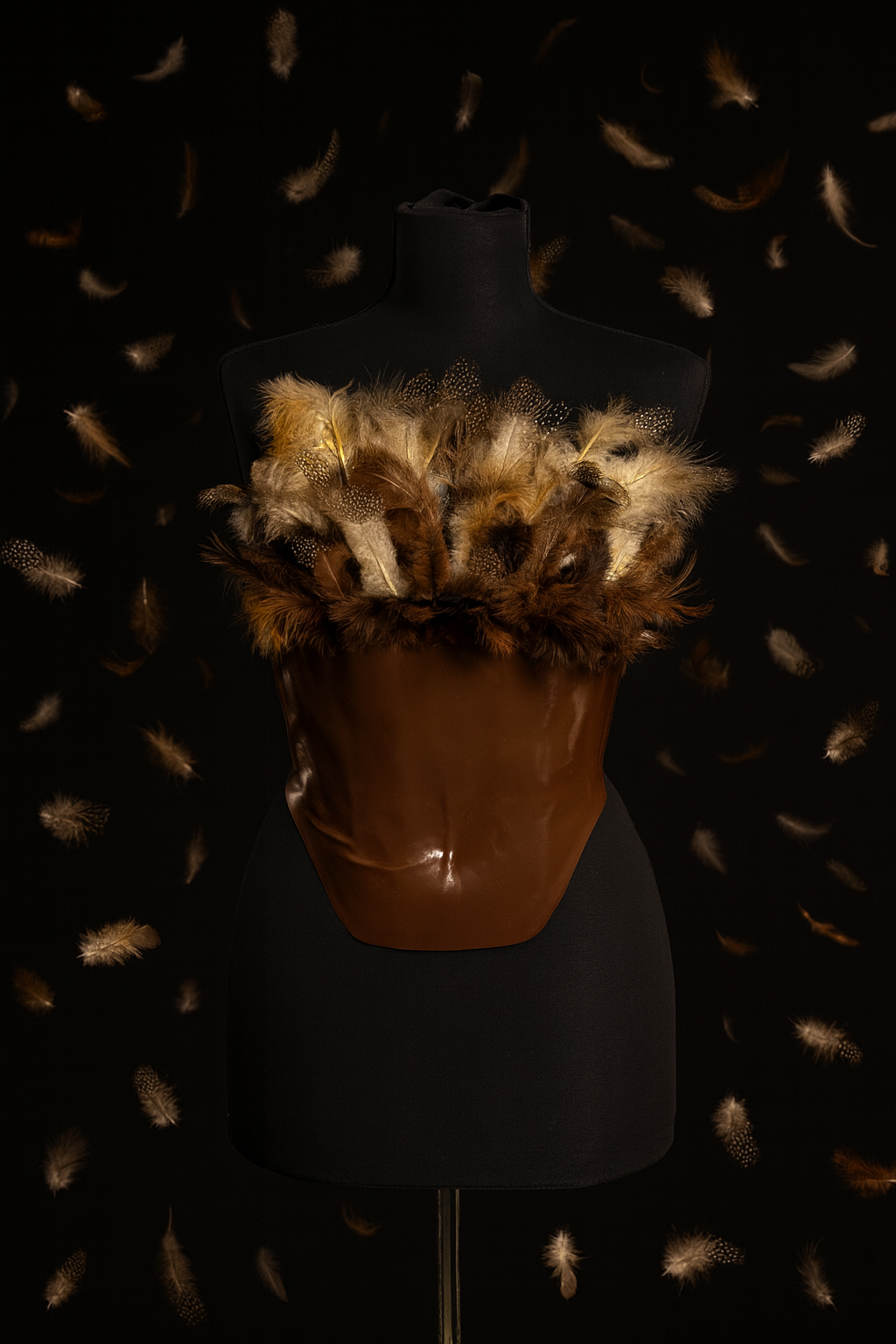 Corset Earth Feathers