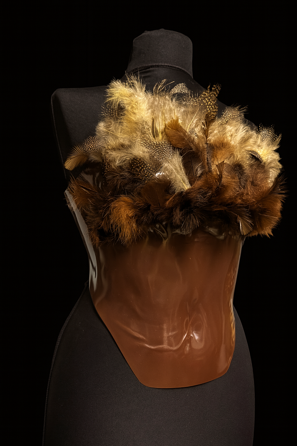 Corset Earth Feathers